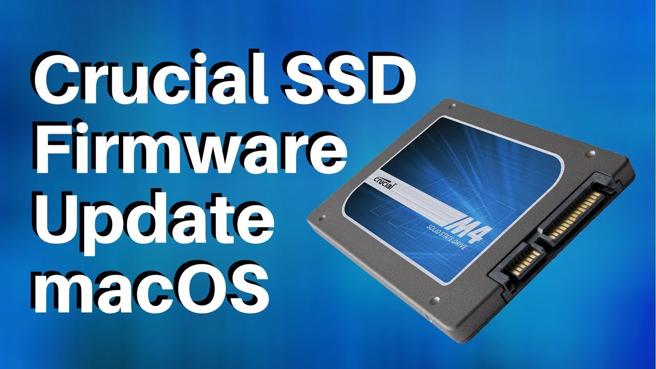 How To Update Crucial SSD Firmware macOS
